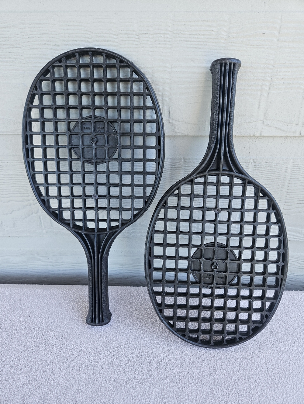 Tyco Zimm Zamm Tether Ball Game Replacement Hard Plastic Racket Racquet Set of 2